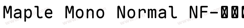 Maple Mono Normal NF字体转换 Maple Mono Normal NF字体转换
